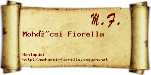 Mohácsi Fiorella névjegykártya